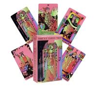 Tarot Cards for Beginners, Oracle Card Set, 78 Piece Spirit Deck with Guidebook, Positive Energy Reading Tool, Ideal for Witch, Journal Spreads, Christmas, Horror Theme 10.2 x 6.3 cm