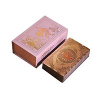 Tarot Cards for Beginners - Waterproof PVC Material - with Book - English,Pink