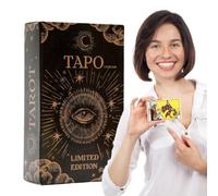 Tarot Cards for Divination, Portable Oracle Deck, 78 Sheet Russian Version 4.13x2.36 Inch Insight Feature, Card Stock Material with Smooth Shuffle, Spiritual Game Guidance, Home Accessories for Party