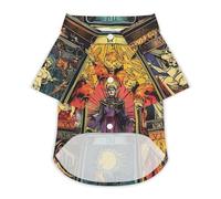 Tarot Cards Funny Pet T-Shirt Soft Short Sleeve Button Down Dog Clothes for Cat Puppy