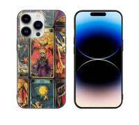 Tarot Cards Glass Phone Case Suitable for iPhone 14 Series