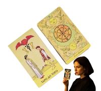 Tarot Cards | Learning Tarot Decks,Family Bonding Tabletop Travel Board Game for Dad Husband Youth Mom Boys Wife Son Daughter Friends Family Coworkers Women Teens