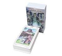 Tarot Cards - Lucky Deck | 78-Piece Desktop Card Game for Spiritual Guidance, Divination, Meditation, Compact Set for Home, Office, Travel, Decoration, Gift for Tarot Enthusiasts