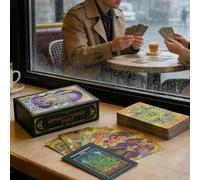 Tarot Cards - Portable Deck With Guide | Professional Board Game For Social Interaction And Family Nights, Rich Illustrations For Intuitive Reading, Engaging Activity For Holiday Gatherings; Perfect F