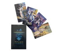 Tarot Cards Portable, Titanic Card Deck, Cards with Mysterious Design, Deck with Divination Tools, Fortune Telling Category, Board Game Kit for Future Past Insight Adults Teens