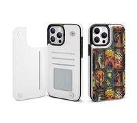 Tarot Cards Printed Wallet Phone Case Slim Cute Cellphone Protective Cover Unisex Compatible with iPhone iPhone 13/13 Pro/13 Pro Max/13 Mini