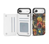 Tarot Cards Printed Wallet Phone Case Slim Cute Cellphone Protective Cover Unisex Compatible with iPhone 17/17 Air/17 Pro/17 Pro Max