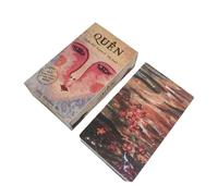 Tarot Cards - Quen Forget the Psychological Oracle Tarot Deck for English Version Party, 78+2 Commemorative Standard Size with Divination, Board Game for Beginners Spiritual Practice