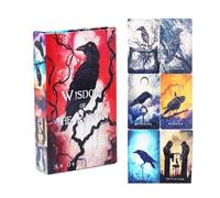 Tarot Cards Raven Portable Wisdom Party Games | Tarot Oracle Decks for Birthdays Family Gatherings Adventure Home Travel Dream Fortune Love Birthday Date
