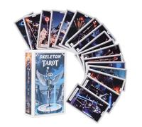 Tarot Cards Set, Skeleton Spiritual Fortune, Deep Connection Deck, 78 Pieces Beginners Oracle, Men Women Travel, Home Meditation Camping, Party Birthday Divination 4.13x2.36 Inches