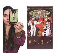 Tarot Cards Set, Tarot for Beginners | 78 Fantasy Night Theatre Tarot Cards Board Games, Telling Family Game with Meanings, Divination of Destiny Original Cards
