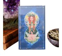 Tarot Cards, Spiritual Paper Fortune Telling Toys for Insightful Guidance, Beautiful and Detailed with Easy to Use Design, Intuitive Guidance Tarot Cards Set for Daily, Home, Meditation, Party, Dates