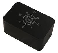 Tarot Cards Storage Box Metal Tarot Card Case Tin for Most Standard Size Tarot Cards, Small Trinket Keepsake Box for Fortune Telling Witch Decor