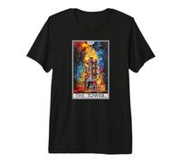 Tarot Cards Tarot Card 16 The Tower Premium T-Shirt