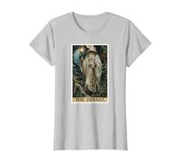 Tarot Cards Tarot Card 9 The Hermit T-Shirt, Women, Silver Grey, X-Small