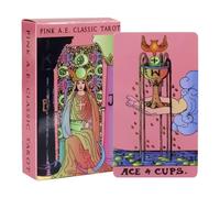 Tarot Cards, Tarot Deck, Spiritual Oracle Guide Book Set, Positive Witch Divination Journal with 78 Pieces, Fortune Telling Kit for Beginners and Adults Home Use, Multicoloured