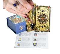 Tarot Cards | Tarot for Beginners - Board Game Playing Set with Guidebook for Children Kid Women Girls Boys, Daily Travel
