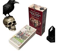 Tarot Cards - Tarots Deck | 78 Pieces Vintage Funny Fortune Telling Card Game for Beginners, Kids & Teens at Home, Hotel, Travel, Picnic, Camping, Party or for Relaxation