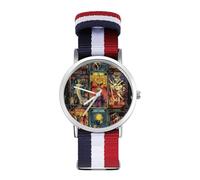 Tarot Cards Trendy Wrist Watches for Unisex Classic Casual Braided Strap Quartz Watch