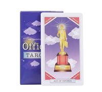 Tarot cards, unofficial deck, oracle Board game set with fortune telling tools for divination, family party entertainment fate reading collectors gift card games, 4.13x2.48 inches