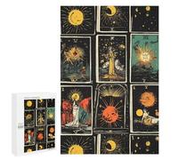 Tarot Cards Vertical Wooden Jigsaw Puzzles for Adults Challenge Intelligent Puzzle Letter on Back Picture Home Decor