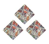 Tarot Cards Vintage 3 Pcs Automotive Air Fresheners Mirror Aromatherapy Tablets Ornament Car Fragrance Scented Cards Rhombus
