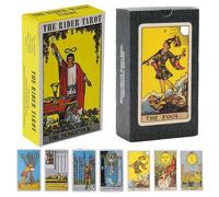 Tarot Cards Vintage Centennial 78 Waite Tarots Deck with English Guide manual, Runic Tarot for Beginners or Experienced1