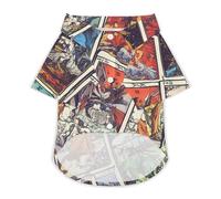 Tarot Cards Vintage Dog Shirts Summer Pet Clothes Comfort T-Shirts Short Sleeveless Top for Cats Dogs 2XL