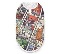 Tarot Cards Vintage Dog Shirts Summer Pet Clothes Comfort T-Shirts Vest Sleeveless Tank Top for Cats Dogs S