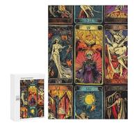 Tarot Cards Wooden Jigsaw Puzzles for Adults Vertical Challenge Intelligent Picture Puzzle Games Gift for Family