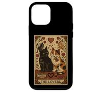 Tarot Cat The Lovers - for Introverts and Cat Fans Case for iPhone 12 mini