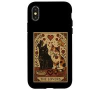 Tarot Cat The Lovers - for Introverts and Cat Fans Case for iPhone X/XS