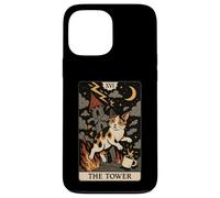 Tarot Cat The Tower for Introverts and Cat Fans Case for iPhone 13 Pro Max