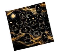 Tarot Cloth | Non-Slip Waterproof Foldable Pad - Tarot Reading Cloth - for Spiritual Ritual, Divination, Fortune Telling, Beginner