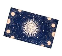 Tarot Cloth, Rectangle Divination Tablecloth Altar Astrology Tapestry, Wiccan Spiritual, Witch Tarot Sacred Cloth, Linen Prints Board Game Table Cover, 60x36cm