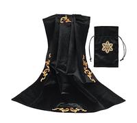 Tarot Cloth Velvet Cards Tablecloth With Bag Oracles Divinations Playing Card Pad Board Game Accessories Card Tablecloth Table For Reading Square Pouch Bag