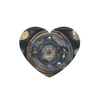 Tarot Compass Pattern Car Air Fresheners 6 Pcs Heart Shape Hanging Aromatherapy Tablets Scented Fresheners For Bedroom Bathroom
