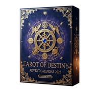 Tarot Countdown - Ornament Series, Occult Art Figures, Divination Token Pack, Symbolic Card Characters with Daily Revelation Style | Set for