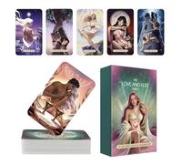 Tarot Deck - 78 Piece Oracle Fortune Game, 4.1×2.6×1 Inches Card Set, Mystical Design with Firm Stability, Meditation Aid, Entertainment Accessories for Expert Friends Home Party and Gathering Usage