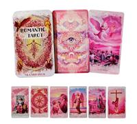 Tarot Deck 78 Piece Portable Playing Romantic Interaction with Tin Box
