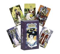 Tarot Deck, 78-Piece Tarot Card Set, Oracle Spirit Cards with Guidebook, 10.7x6cm Positivefor Affirmation Tool, Adventure Divination Reading Beginners Adults, Cards for Meditation