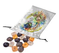 Tarot Deck Bag - Velvet Tarot Bag, Tarot Drawstring Bag, Tarot Card Bag with Animal Motif and Drawstring Coloured Double-Sided Gift Bag, Portable Velvet Bag for Tarot Cards Dice, Sxf10#, see