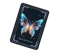 Tarot Deck, Butterfly Tarot Cards, Gratitude Note Set, 3D Clear Printed Art For Girls Women, Aesthetic Display For Bookshelf Study Desk, Decorative Thank You Cards For Occasions And Keepsakes