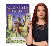 Tarot Deck Cards, 78 Piece Oracle Tarot Set, English Edition Fortune Telling Cards, Beginner Friendly Reading Deck, Spiritual Divination Game Kit, for Enthusiasts Beginners Girls