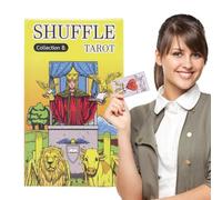 Tarot Deck Cards, Shuffle Oracle 81-Card Psychological Portable Deck, Mysterious Board Game Tools for Future & Past Insight