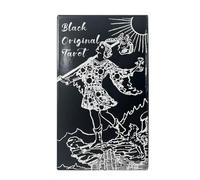 Tarot Deck - Classic Black Tarot Cards for Adults for Beginners, English Version with Divination Tools, , Card Set for Home, Meditation, App