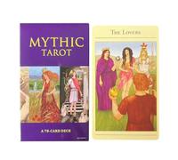 Tarot Deck - Divination Card Set for Spiritual Guidance Reading Practice | Illustrated Arcana Cards Mystical Symbol Deck Beginner Friendly Fortune Telling Study Guide Kit 4.06x2.36 in