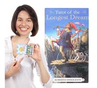 Tarot Deck, Entertainment Divination Cards, 78 Card Tarot Of The Longest Dream with Mystical Symbolism for Fate Reading Fortune Guidance, Ideal Spiritual Tool for Beginners Collectors Meditation