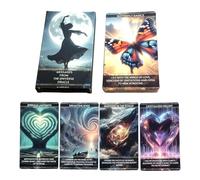 Tarot Deck for Beginners - Complete Divination Set with Travel Guide, Vintage Style Cards with Meanings | Durable Spiritual Reader for Adults, Teenagers, Friends, Home, Re
