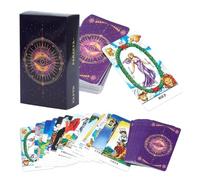 Tarot Deck Game, Spiritual Board Inspiration, Practical Fortune Aid, Functional Divination Supply, Portable Home Accessory, for Family Adults Daily Travel Holiday Gathering Festival Event Party